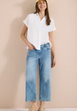Dropped Shoulder Bluse aus Leinen