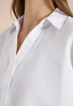 Dropped Shoulder Bluse aus Leinen