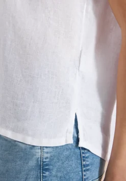 Dropped Shoulder Bluse aus Leinen