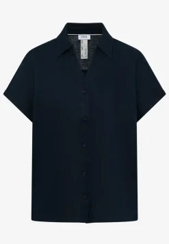 Dropped Shoulder Bluse aus Leinen