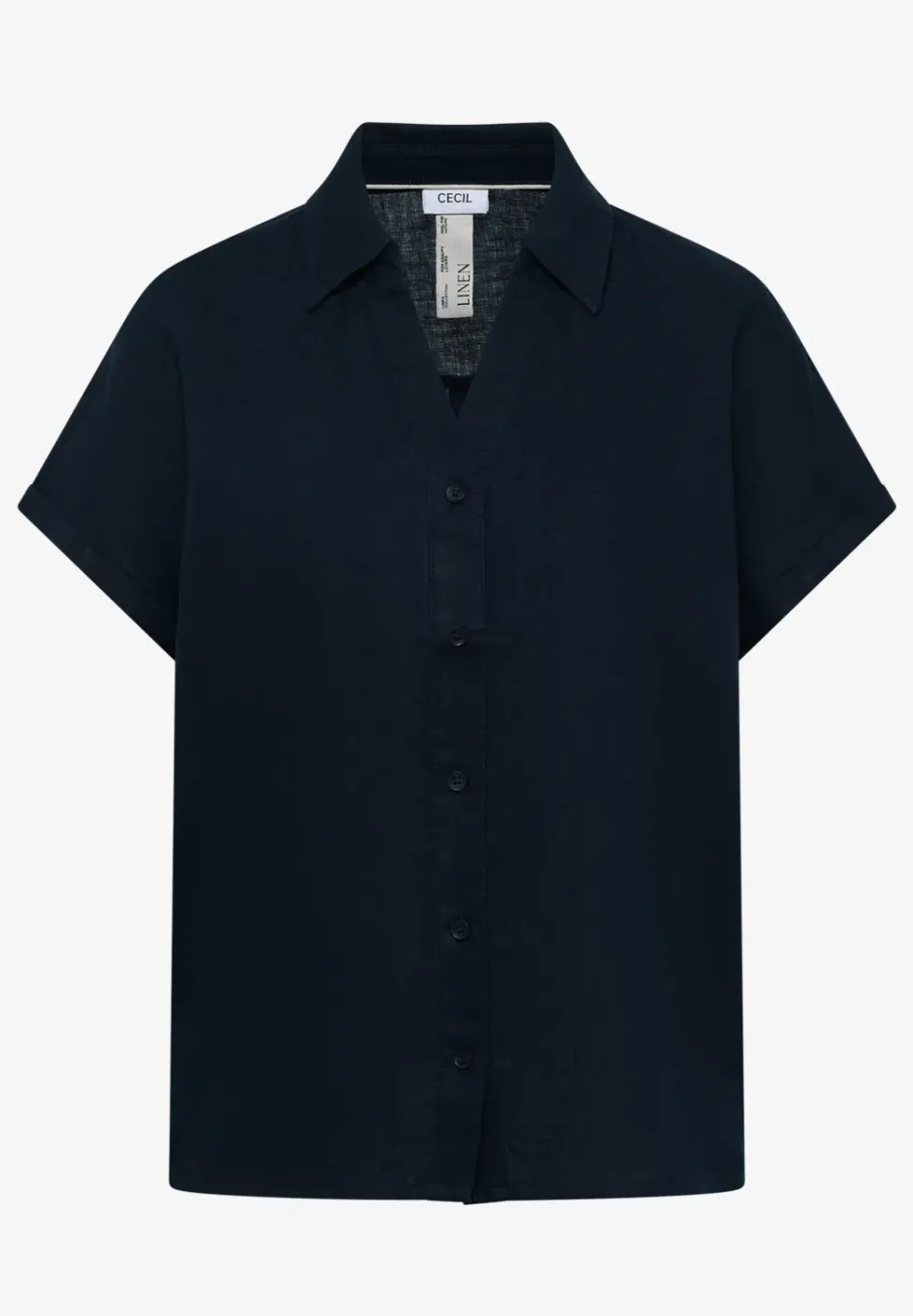 Dropped Shoulder Bluse aus Leinen