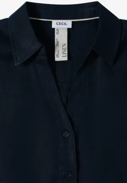 Dropped Shoulder Bluse aus Leinen