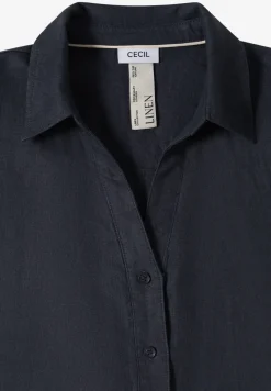 Dropped Shoulder Bluse aus Leinen
