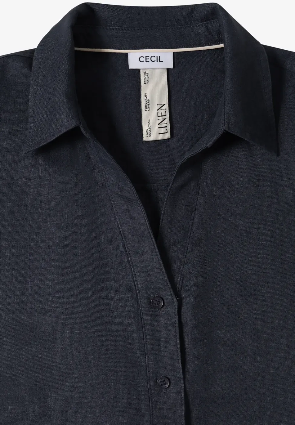 Dropped Shoulder Bluse aus Leinen