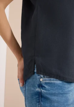 Dropped Shoulder Bluse aus Leinen