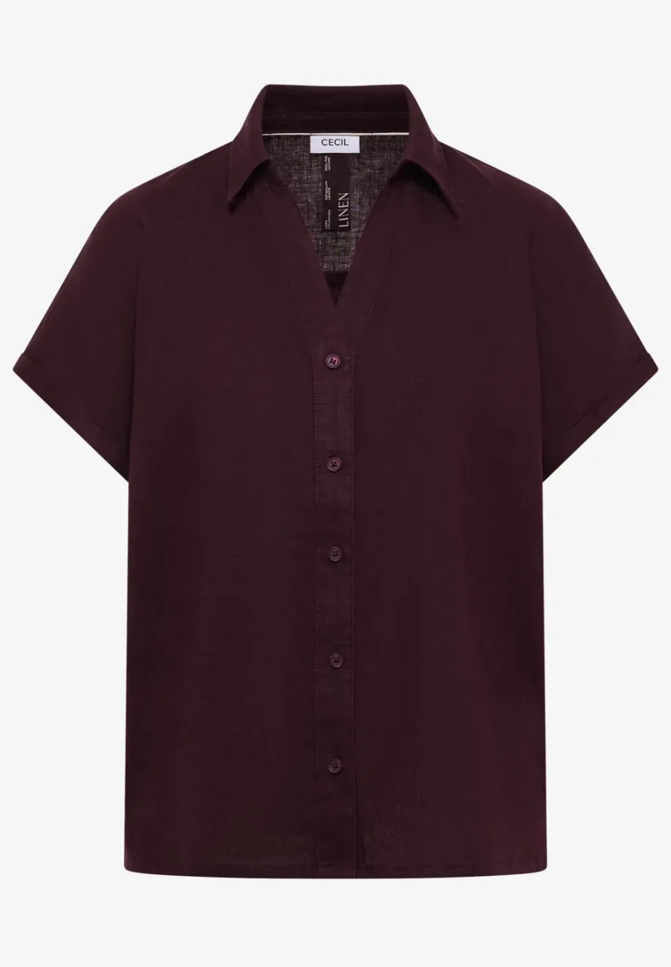 Dropped Shoulder Bluse aus Leinen