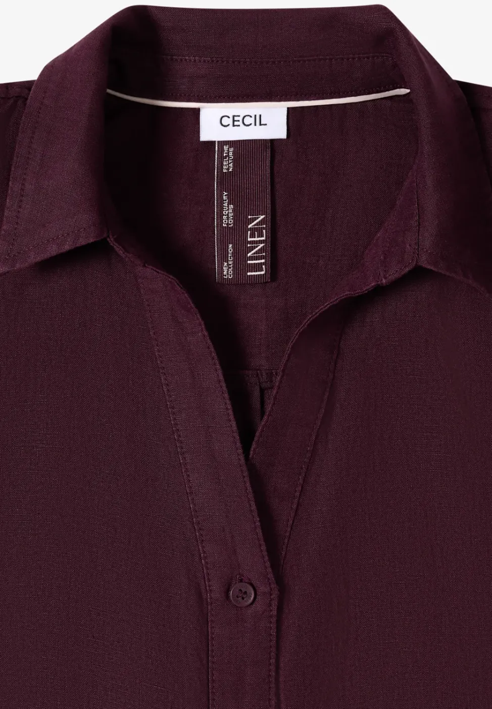 Dropped Shoulder Bluse aus Leinen