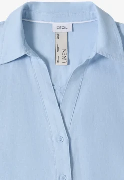 Dropped Shoulder Bluse aus Leinen