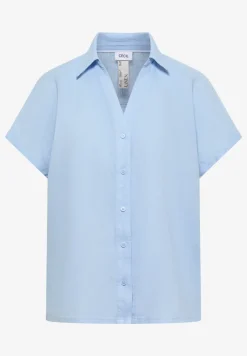 Dropped Shoulder Bluse aus Leinen