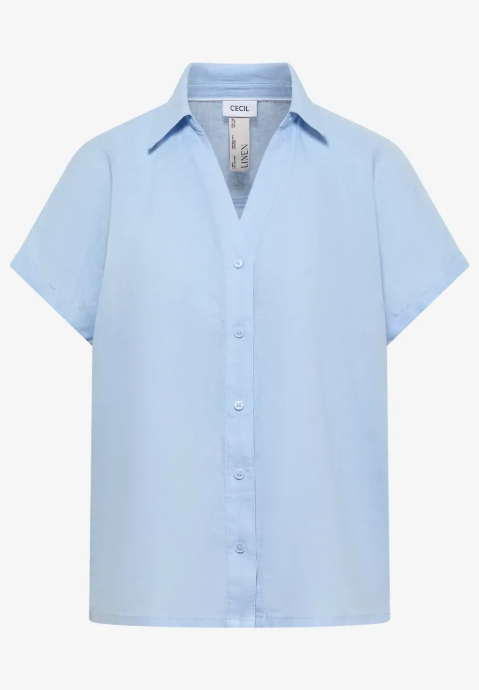 Dropped Shoulder Bluse aus Leinen