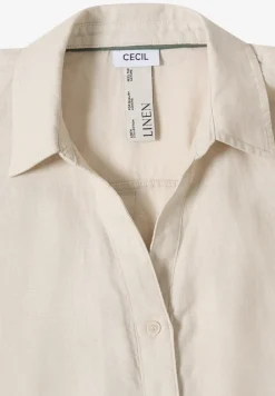 Dropped Shoulder Bluse aus Leinen