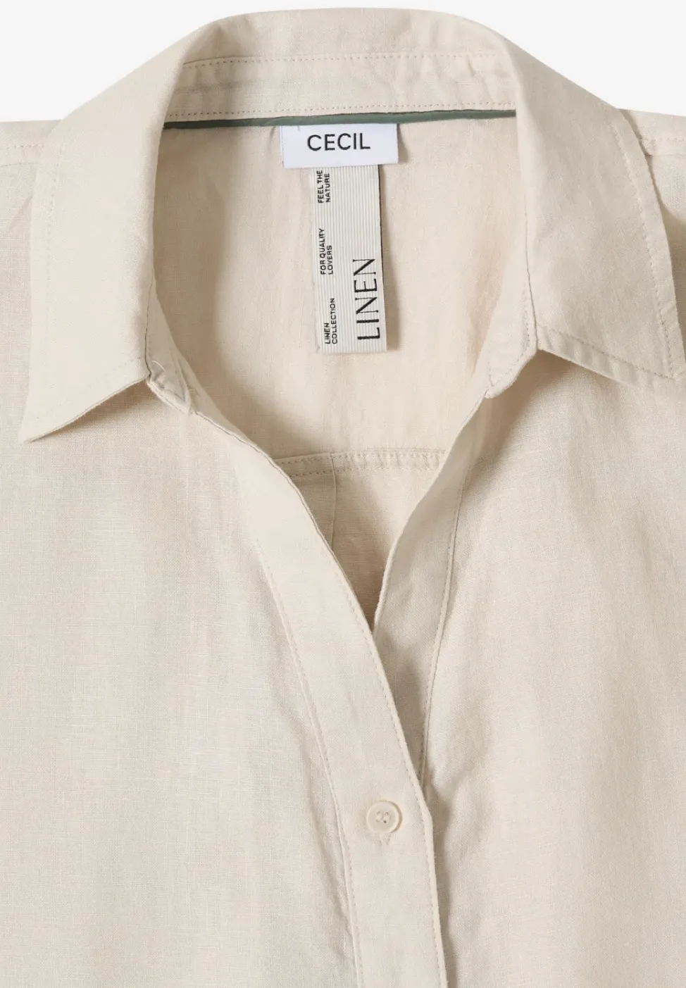 Dropped Shoulder Bluse aus Leinen
