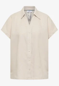 Dropped Shoulder Bluse aus Leinen