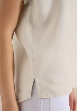 Dropped Shoulder Bluse aus Leinen