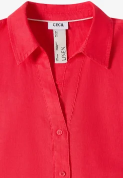 Dropped Shoulder Bluse aus Leinen