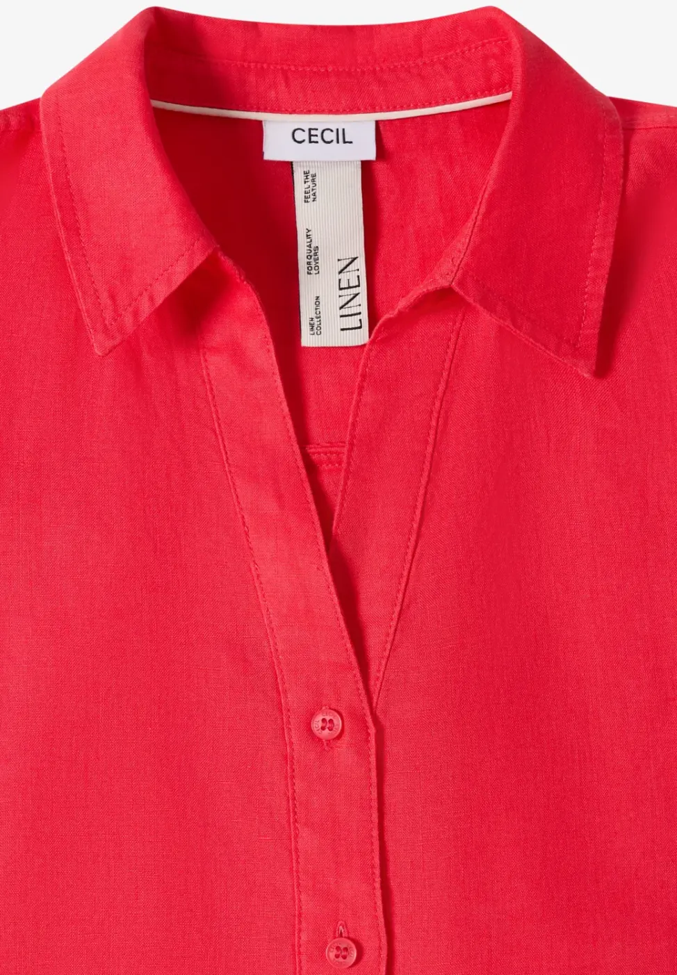 Dropped Shoulder Bluse aus Leinen