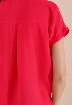 Dropped Shoulder Bluse aus Leinen