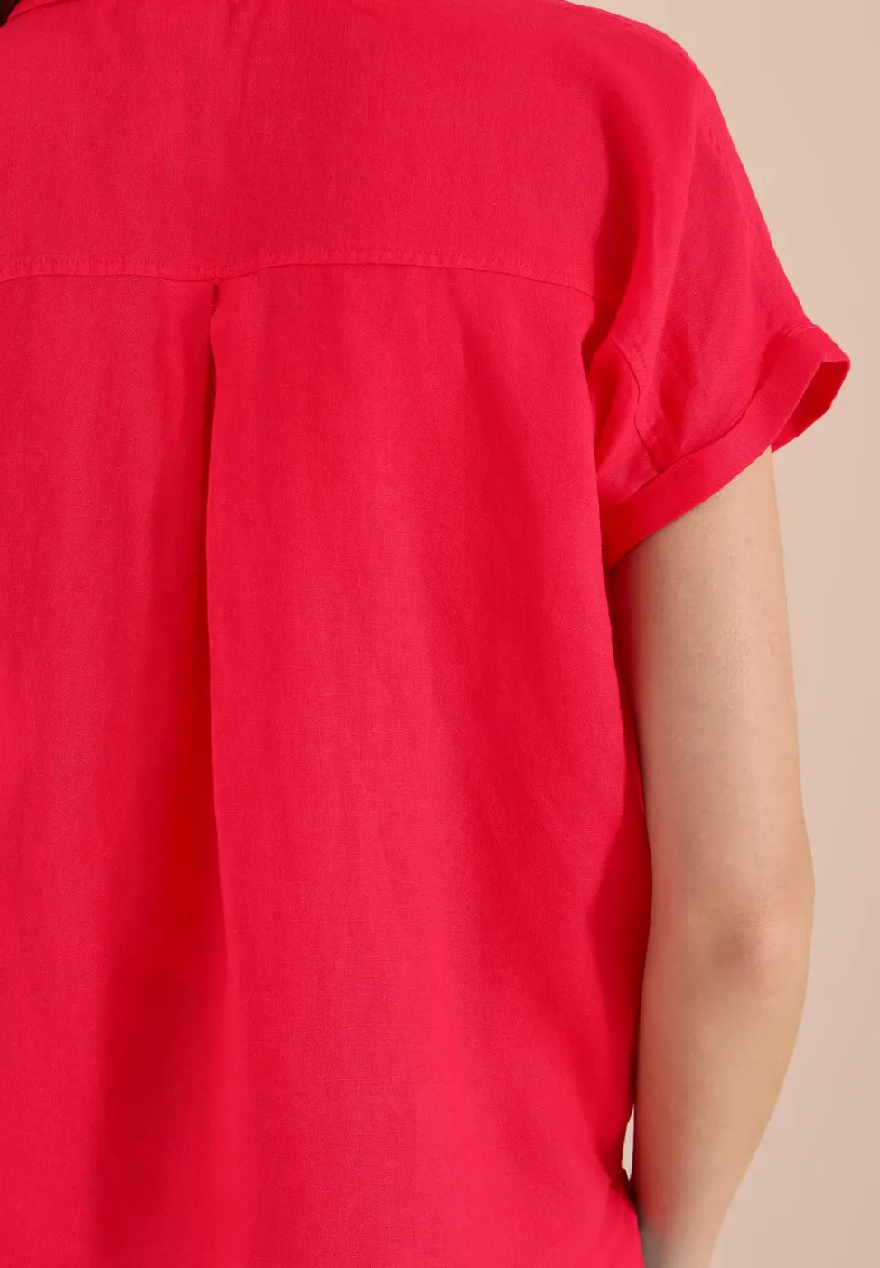 Dropped Shoulder Bluse aus Leinen