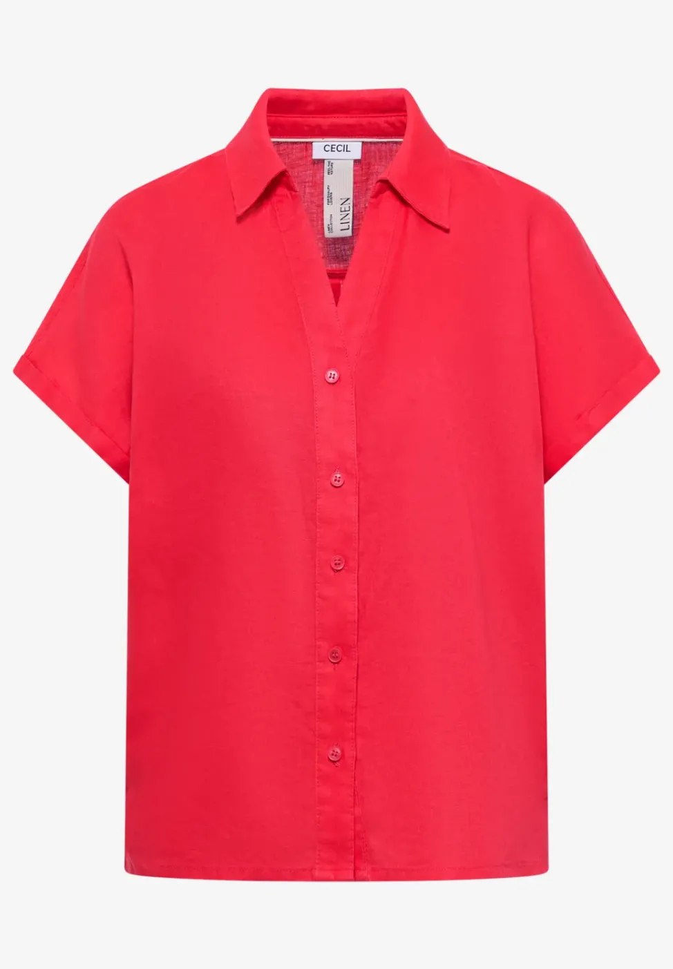 Dropped Shoulder Bluse aus Leinen
