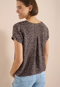 Dropped Shoulder Bluse mit Print