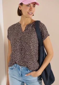 Dropped Shoulder Bluse mit Print