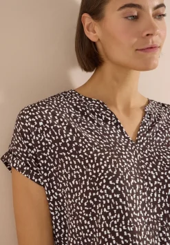 Dropped Shoulder Bluse mit Print