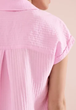 Dropped Shoulder Bluse mit Struktur