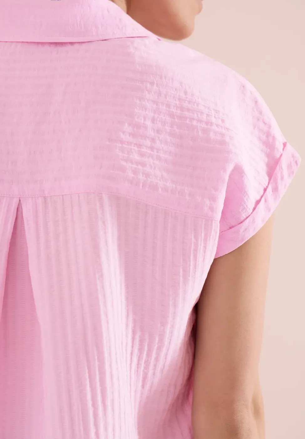 Dropped Shoulder Bluse mit Struktur