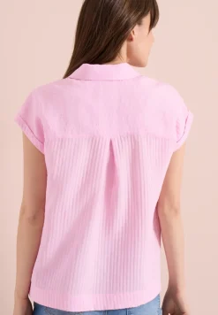 Dropped Shoulder Bluse mit Struktur