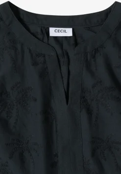 Dropped Shoulder Bluse mit Embroidery