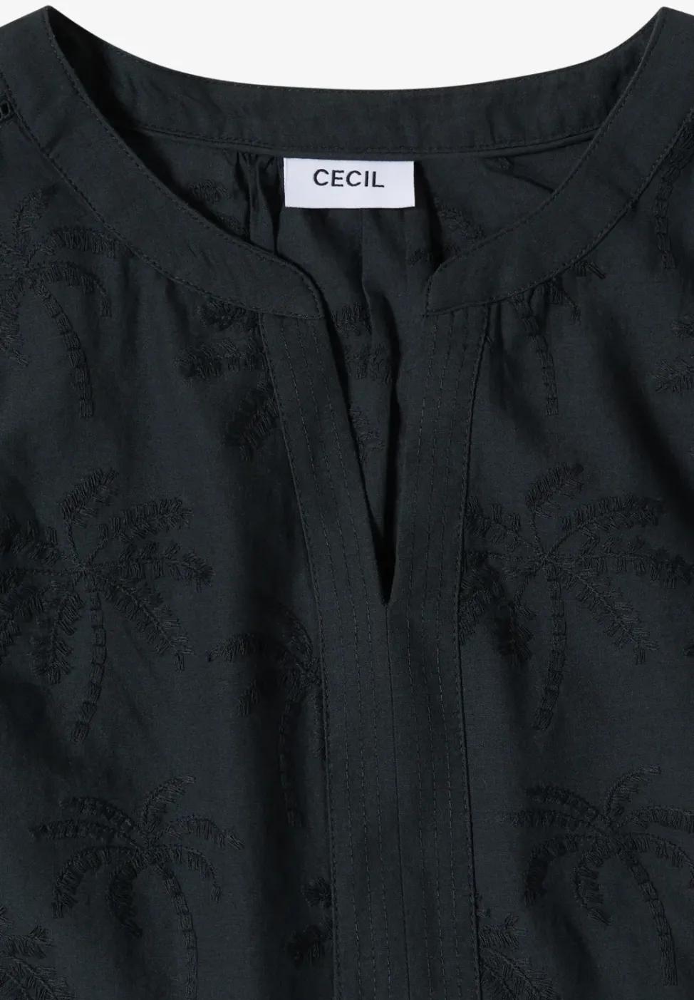 Dropped Shoulder Bluse mit Embroidery