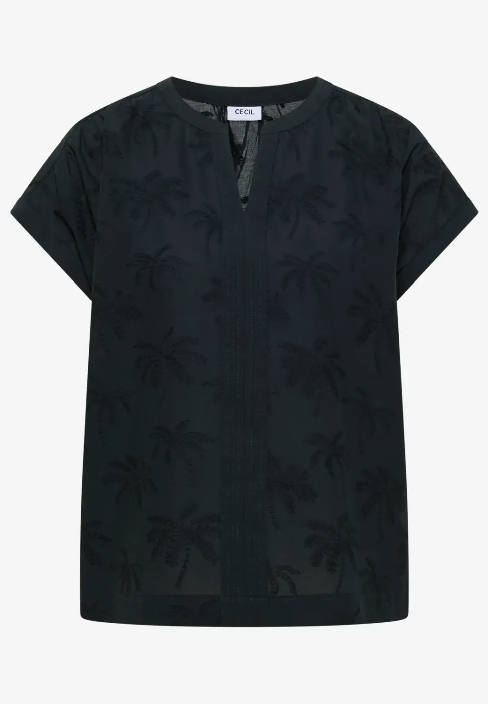 Dropped Shoulder Bluse mit Embroidery