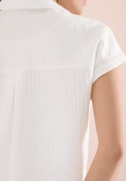 Dropped Shoulder Bluse mit Struktur