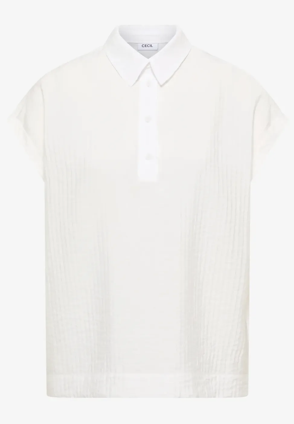 Dropped Shoulder Bluse mit Struktur