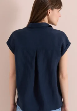Dropped Shoulder Bluse mit Struktur