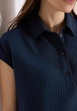 Dropped Shoulder Bluse mit Struktur