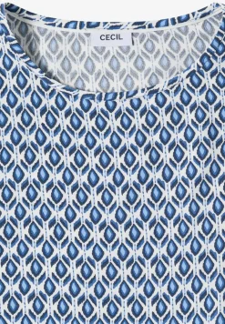 Dropped Shoulder Bluse mit Rundhals