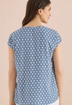 Dropped Shoulder Bluse mit Rundhals
