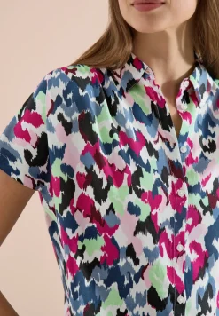 Dropped Shoulder Blusenshirt mit Print