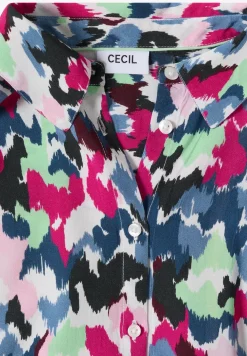 Dropped Shoulder Blusenshirt mit Print