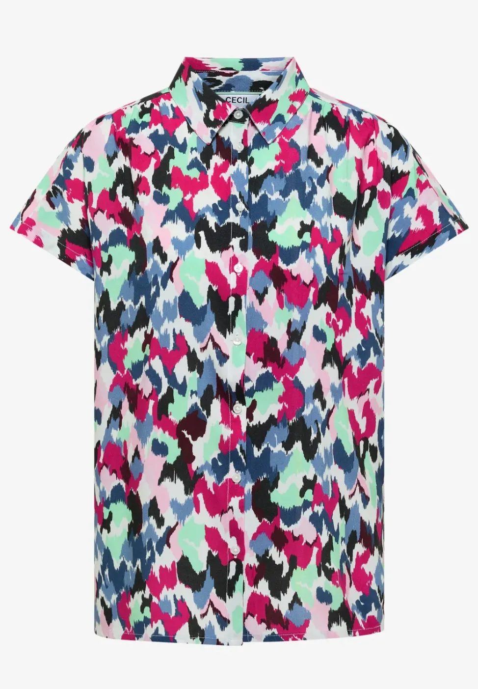 Dropped Shoulder Blusenshirt mit Print