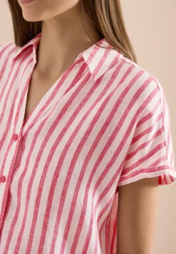 Dropped Shoulder Hemdbluse aus Leinen