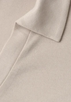 Dropped Shoulder Poloshirt mit Elastikbund