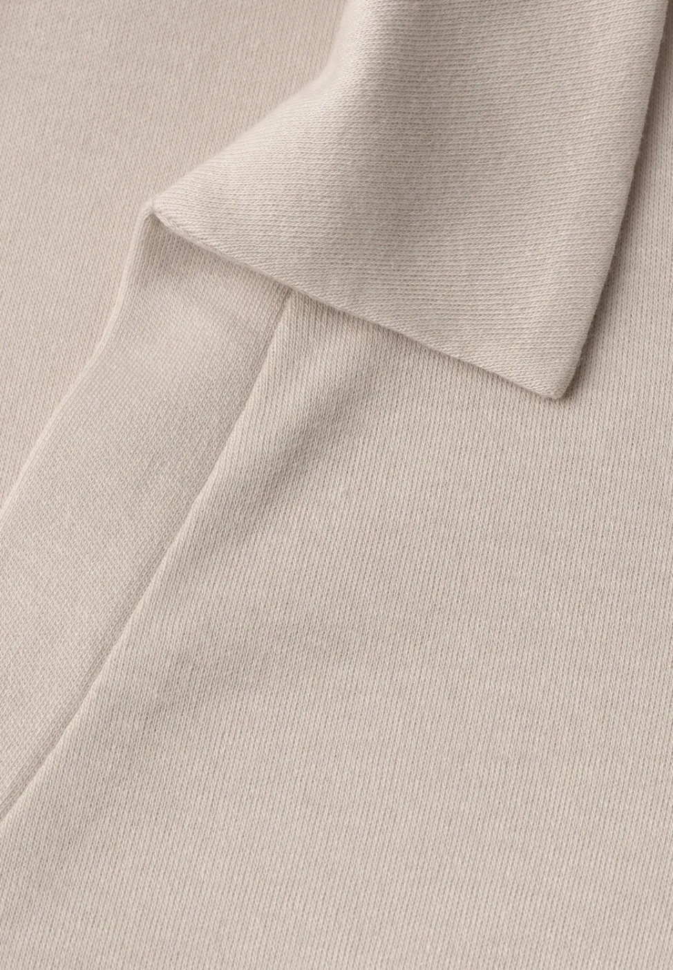Dropped Shoulder Poloshirt mit Elastikbund