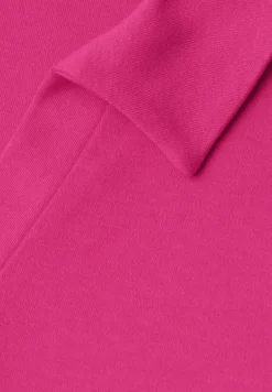 Dropped Shoulder Poloshirt mit Elastikbund