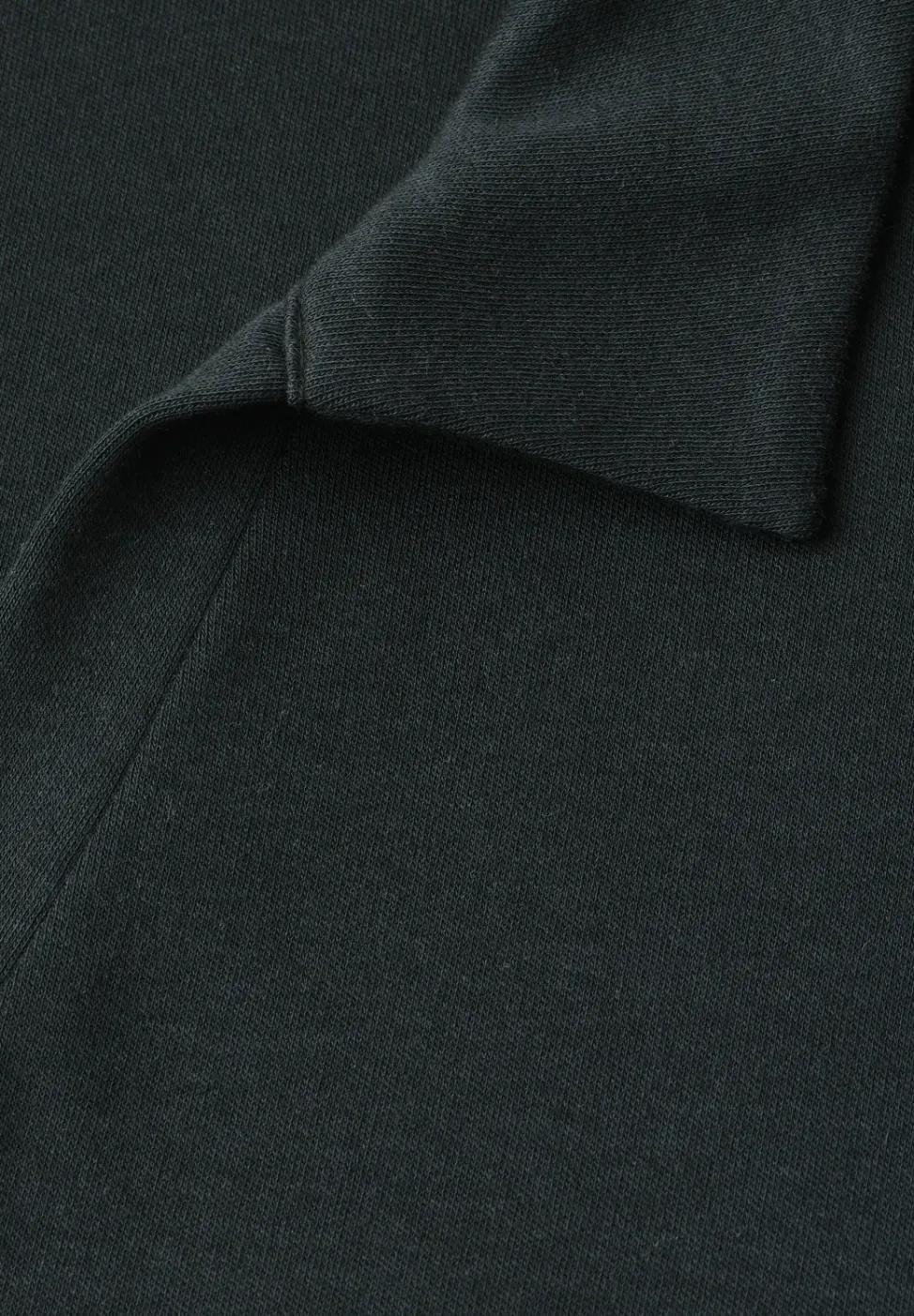 Dropped Shoulder Poloshirt mit Elastikbund
