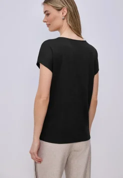 Dropped Shoulder Shirt im Leinen-Look