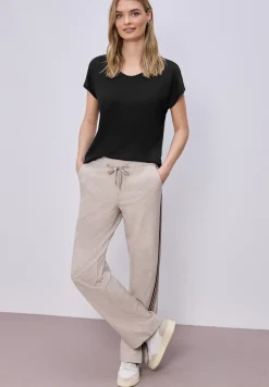 Dropped Shoulder Shirt im Leinen-Look
