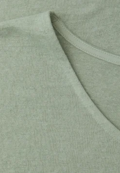 Dropped Shoulder Shirt im Leinen-Look