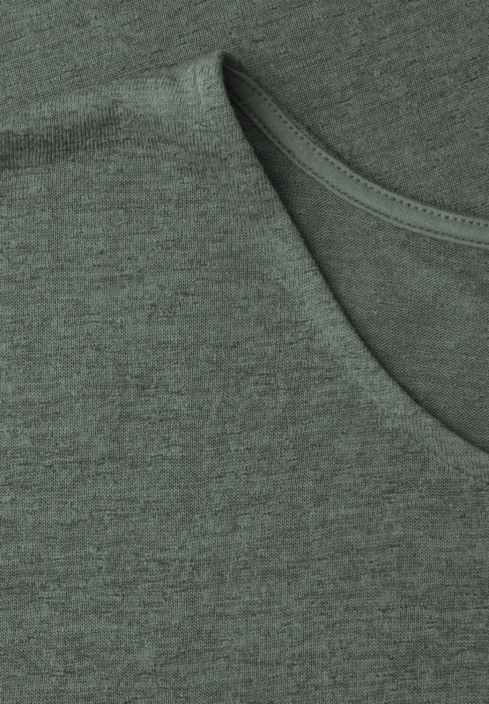 Dropped Shoulder Shirt im Leinen-Look